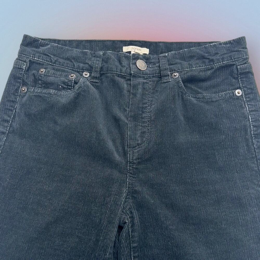 J. CREW Women’s 26 Dark Gray / Black HIGH RISE SKINNY Corduroy Jeans
